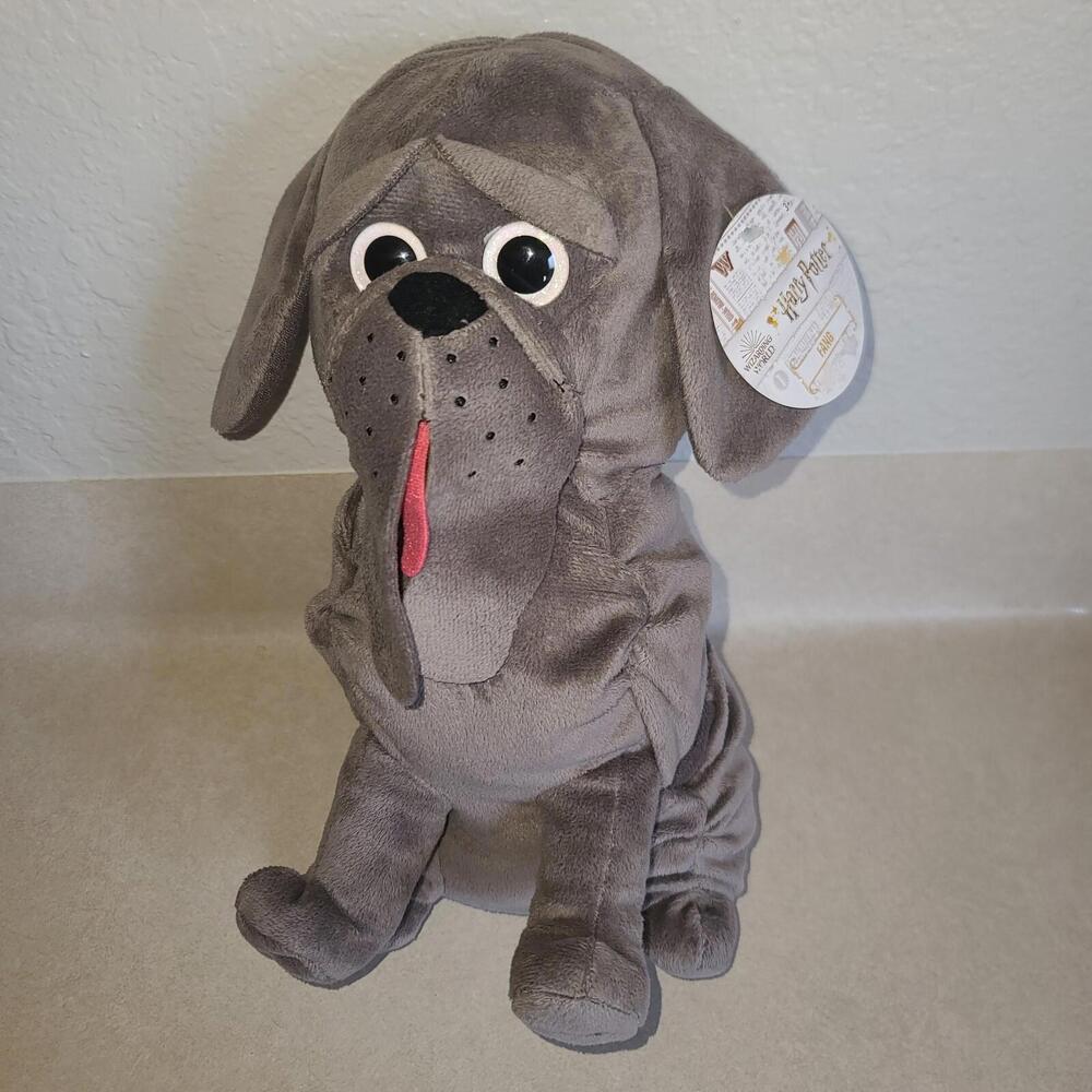 Wizarding World of Harry Potter Dog 'Fang’ Sit Plush Stuffed Animal 12” NWT
